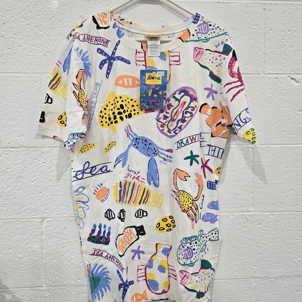 Colorful Graphic T-Shirt Ken Done